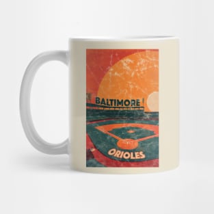 Midcentury Baltimore Orioles Stadium Mug